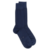 Chaussettes Homme Light en fil d'écosse et Polyamide - Bleu marine | Doré Doré