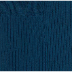 Chaussettes Dore Dore bleu naval à fines côtes