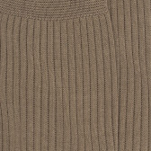 Chaussettes Homme côtelées en pur fil d'Ecosse - Terre | Doré Doré