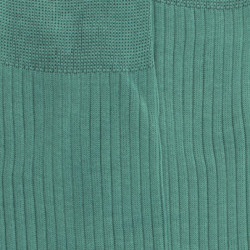 Chaussettes Homme côtelées en pur fil d'Ecosse - Vert menthe | Doré Doré