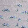 Chaussettes homme en coton à motifs vélos - Gris Rocheux & Bleu Cosmos | Doré Doré