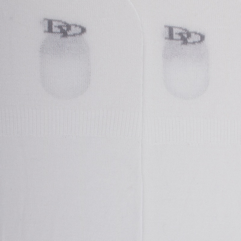 Chaussettes invisibles homme en fil d'écosse et bandes anti-glisse - Blanc | Doré Doré
