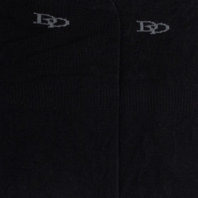 Chaussettes invisibles homme en fil d'écosse et bandes anti-glisse - Noir | Doré Doré