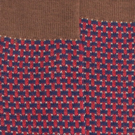 Chaussettes 3 couleurs en laine - Marron, bleu et bordeaux | Doré Doré