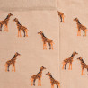 Chaussettes homme en coton à motifs girafes - Beige Grège | Doré Doré