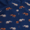 Socquettes homme en coton à motifs éléphants - Bleu Voilier | Doré Doré