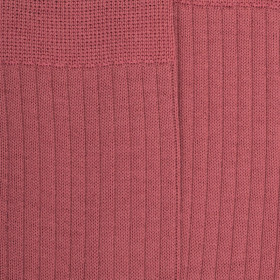Chaussettes homme à côtes en laine - Rose Jouy | Doré Doré