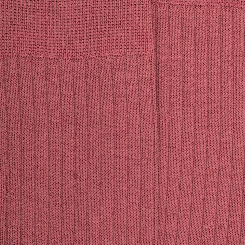 Chaussettes homme à côtes en laine - Rose Jouy | Doré Doré