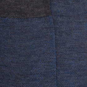 Chaussettes homme caviar en laine merinos - Gris étain & bleu | Doré Doré