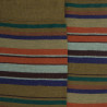 Chaussettes rayures fines multicolores en laine mérinos - Vert lichen & gris-vert fer | Doré Doré