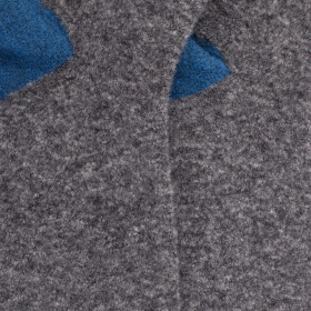 Chaussettes homme en laine polaire - Gris oxford & saphir | Doré Doré