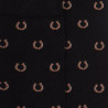 Chaussettes homme en coton à motif fer à cheval - Noir | Doré Doré