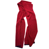 Echarpe en laine polaire framboise | Doré Doré