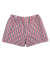 Caleçon homme en coton à motif - Bleu marine foncé & rouge pommard