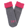 Chaussettes enfant anti dérapant - Gris et rose