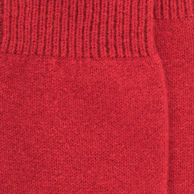 Chaussettes femme Douceur en laine mérinos et cachemire - Rouge | Doré Doré