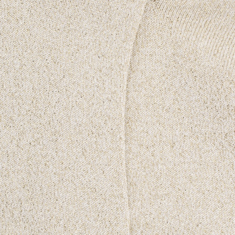 Socquettes enfant en coton et effet brillant lurex - Beige | Doré Doré