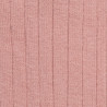 Chaussettes hautes côtelées rose en coton doux pour enfants | Doré Doré