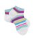 Socquettes fille en fil d'écosse - multicolore brillant fond blanc