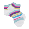 Socquettes fille en fil d'écosse - multicolore brillant fond blanc