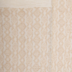 Chaussettes laine motif grec - Ecru | Doré Doré