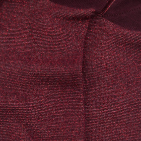 Chaussettes en laine à mini rayures brillantes - Aubergine | Doré Doré