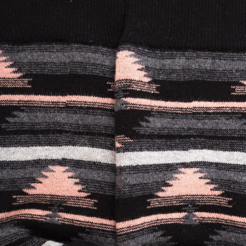 Chaussettes anti-dérapantes motif  Navajo - Noir | Doré Doré
