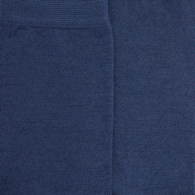 Chaussettes enfant en laine et coton  - Bleu jean foncé | Doré Doré