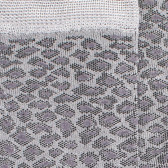 Chaussettes enfant port en viscose à motif léopard stylisé - Gris | Doré Doré