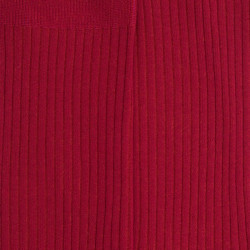 Chaussettes femme à côtes en fil d'Écosse - Framboise | Doré Doré
