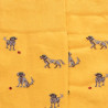 Chaussettes en coton égyptien pour hommes avec motifs de chiens - Jaune Moutarde | Doré Doré