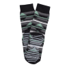 Chaussettes anti-dérapantes femme en coton à motif tapis - Noir & gris oxford