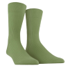 Chaussettes Homme côtelées en pur fil d'Ecosse - Vert campagne | Doré Doré