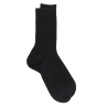 Lot de 7 chaussettes Homme côtelées en pur fil d'écosse - Noir | Doré Doré