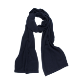 Écharpe unisexe en laine et cachemire - Bleu marine | Doré Doré
