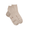 Socquettes femme Light en fil d'Ecosse et polyamide - Beige | Doré Doré