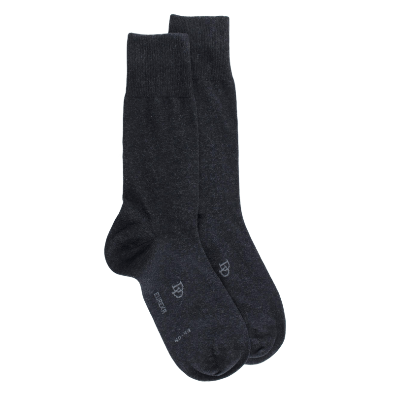 Chaussettes homme Eureka en coton égyptien - Gris | Doré Doré