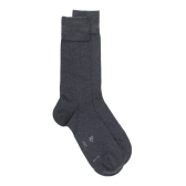 Chaussettes Homme Light en fil d'écosse et Polyamide - Gris anthracite | Doré Doré