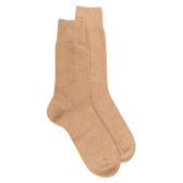 Chaussettes homme en laine et cachemire - Beige Désert | Doré Doré