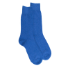 Chaussettes homme en laine et cachemire - Bleu France