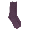 Chaussettes homme en laine et cachemire - Violet foncé