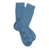 Chaussettes femme en laine et coton  - Bleu Macadam | Doré Doré