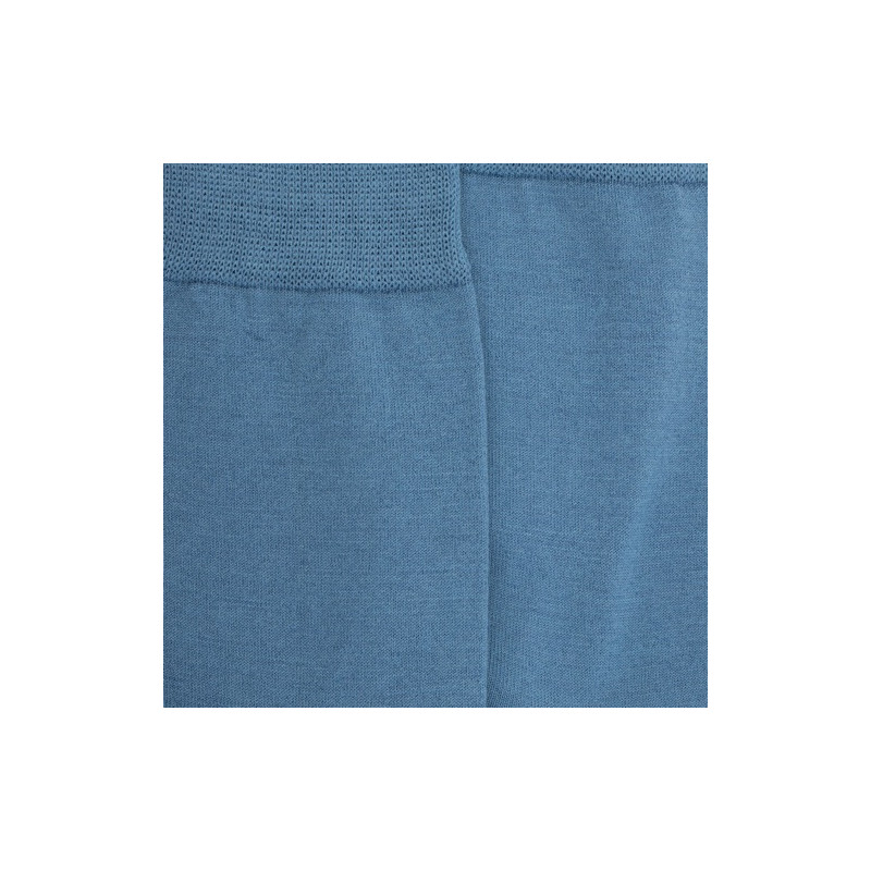 Chaussettes femme en laine et coton  - Bleu Macadam | Doré Doré