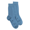 Chaussettes femme en laine et coton  - Bleu Macadam | Doré Doré