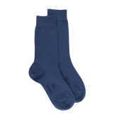 Chaussettes femme Sensation en laine et coton - Jean foncé | Doré Doré