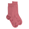 Chaussettes femme en laine et coton  - Rose Jouy