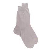 Chaussettes homme fines 100% fil d'Écosse - Gris Métal | Doré Doré