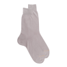Chaussettes homme fines 100% fil d'Écosse - Gris Métal