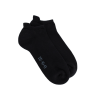 Socquettes sport homme en coton à bouclettes - Noir