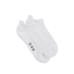 Socquettes femme en coton bouclette - Blanc | Doré Doré
